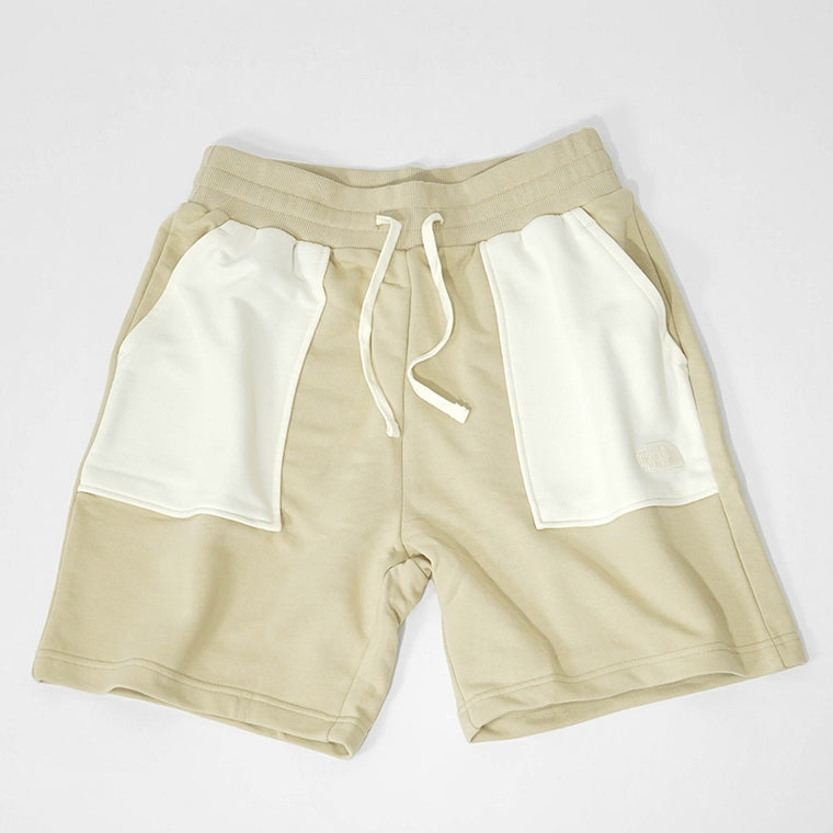 【SUMMER FINAL SALE】 THE NORTH FACE メンズ ショートパンツ TERRY REGULAR SHORT NF0A8C29 GRAVEL ベージュ アイボリー 3X4