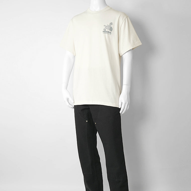 THE NORTH FACE メンズ Tシャツ STONES RELAXED GRAPHIC T SHIRT NF0A8G9R WHITE DUNE ホワイト系 QLI