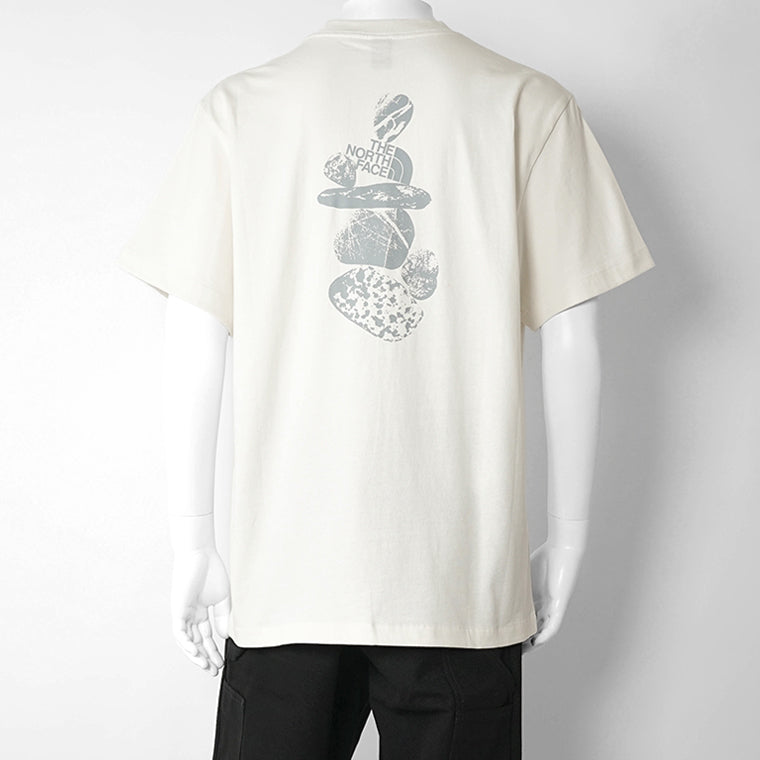 THE NORTH FACE メンズ Tシャツ STONES RELAXED GRAPHIC T SHIRT NF0A8G9R WHITE DUNE ホワイト系 QLI