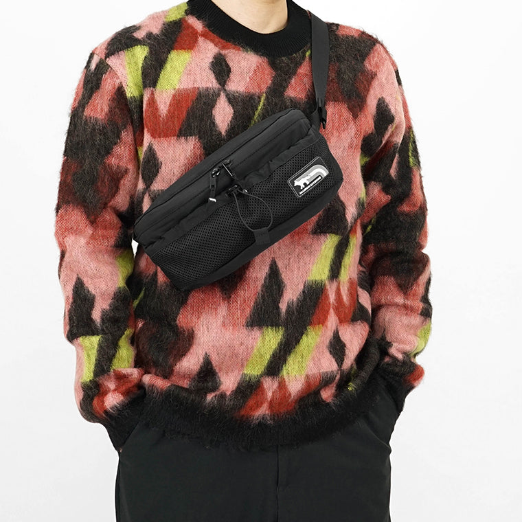 MAISON KITSUNE メンズ レディース ベルトバッグ FLASH FOX BUMBAG NM05171 WQ4034 BLACK ブラック P199