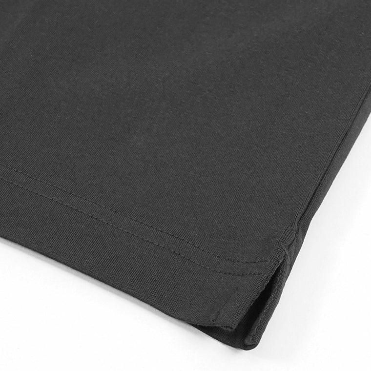 MAISON KITSUNE メンズ Tシャツ EMBOSSED PROFILE FOX OVERSIZE TEE SHIRT OM00116 KJ7016 BLACK ブラック P199