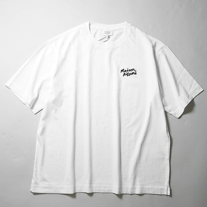 MAISON KITSUNE メンズ Tシャツ HANDWRITING EMBROIDERY OVERSIZE TEE OM00123 KJ0119 2カラー