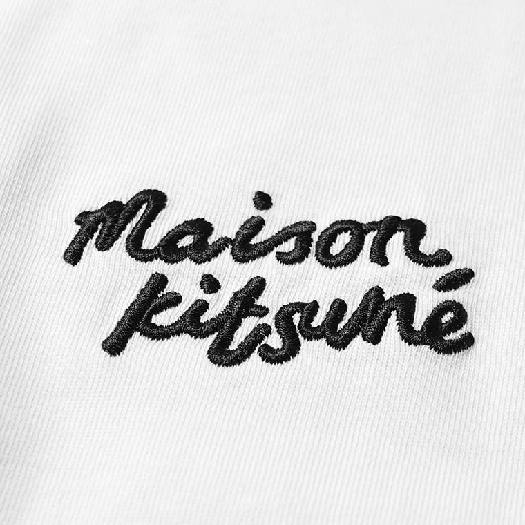 MAISON KITSUNE メンズ Tシャツ HANDWRITING EMBROIDERY OVERSIZE TEE OM00123 KJ0119 2カラー