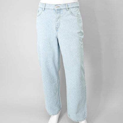 【SUMMER FINAL SALE】 MAISON KITSUNE メンズ ジーンズ RELAXED DENIM JEANS OM01105 WD4009 LIGHT WASH ウォッシュブルー 0203