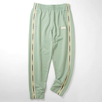【SUMMER FINAL SALE】 MAISON KITSUNE メンズ スウェットパンツ FLASH FOX TRACK PANTS OM01126 KM0322 VERT DE GRIS グリーン 0078