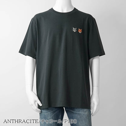 【2026SS SUMMER SALE】MAISON KITSUNE メンズ Tシャツ DOUBLE FOX HEAD COMFORT TEE SHIRT OM011CF KJ7025 2カラー