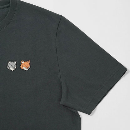【2026SS SUMMER SALE】MAISON KITSUNE メンズ Tシャツ DOUBLE FOX HEAD COMFORT TEE SHIRT OM011CF KJ7025 2カラー