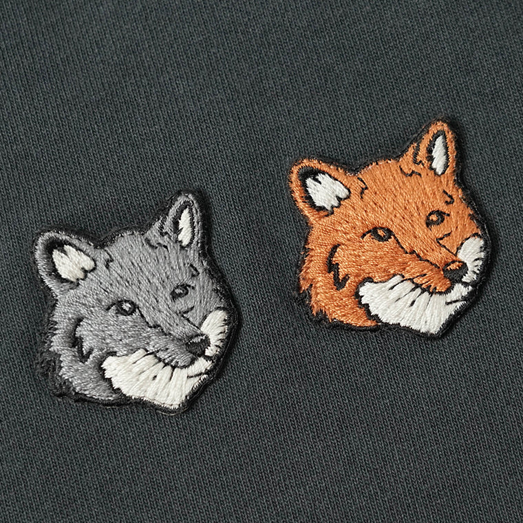 【2026SS SUMMER SALE】MAISON KITSUNE メンズ Tシャツ DOUBLE FOX HEAD COMFORT TEE SHIRT OM011CF KJ7025 2カラー