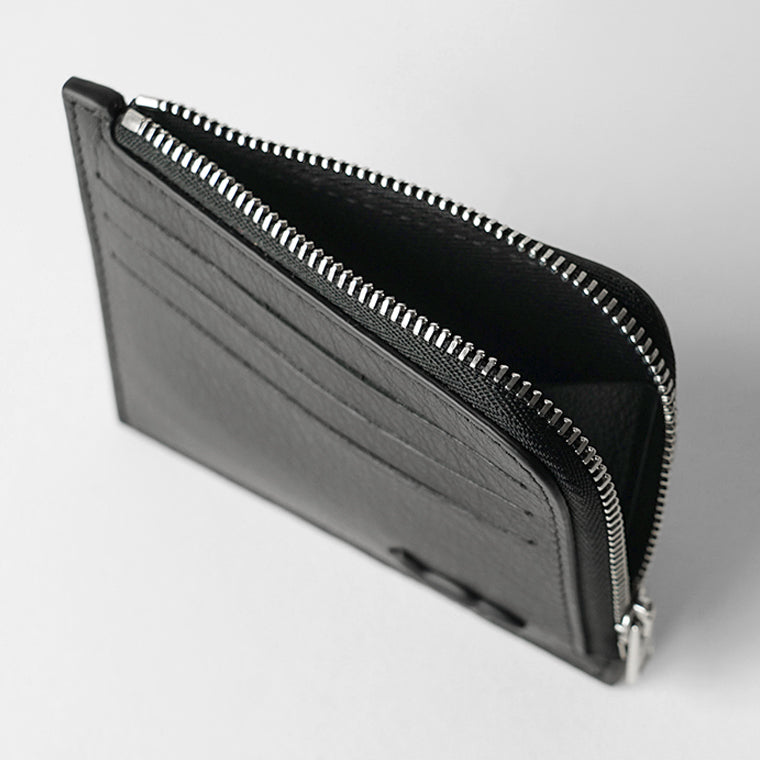 MAISON KITSUNE メンズ レディース コイン＆カードケース PROFILE FOX ZIPPED CARDHOLDER OM05342 LC0045 BLACK ブラック P199