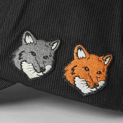 MAISON KITSUNE メンズ レディース キャップ DOUBLE FOX HEAD CAP OM611CF WW0096 ANTHRACITE P190