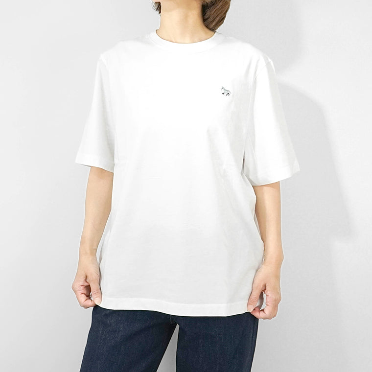 MAISON KITSUNE レディース Tシャツ BABY FOX PATCH COMFORT T00EE SHIRT OW00130 KJ0008 WHITE ホワイト P100