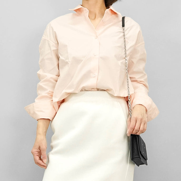 MAISON KITSUNE レディース シャツ BABY FOX CASUAL SHIRT OW00401 WC5042 PALE PINK ペールピンク 0169