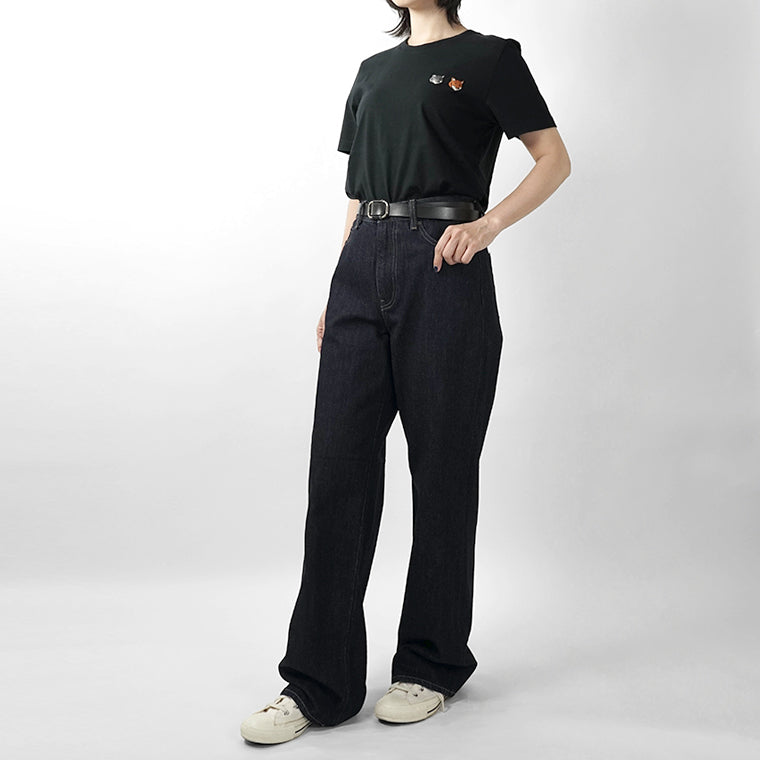 MAISON KITSUNE レディース Tシャツ DOUBLE FOX HEAD REGULAR TEE SHIRT OW011CF KJ7026 2カラー