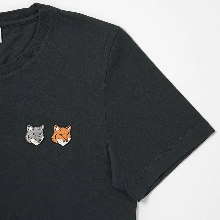 MAISON KITSUNE レディース Tシャツ DOUBLE FOX HEAD REGULAR TEE SHIRT OW011CF KJ7026 2カラー