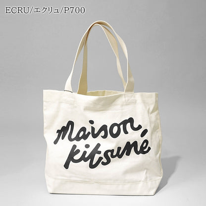 MAISON KITSUNE メンズ レディース トートバッグ HANDWRITING TOTE OW05124 WW9042 2カラー