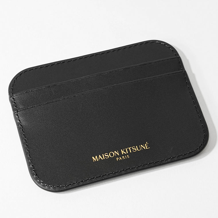 MAISON KITSUNE メンズ レディース カードケース EDIE CARDHOLDER OW05700 LR0001 BLACK ブラック P199