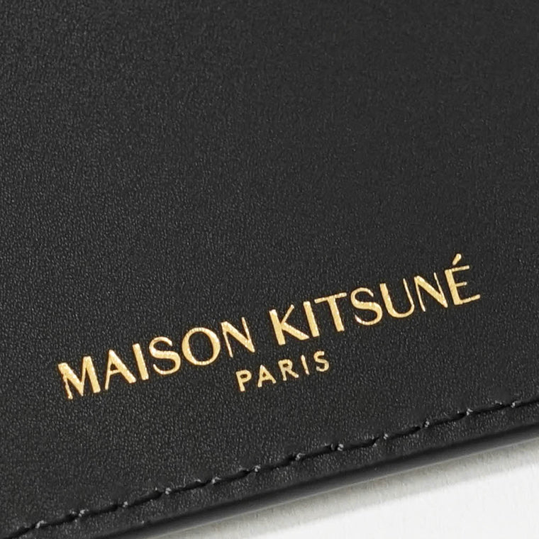 MAISON KITSUNE メンズ レディース カードケース EDIE CARDHOLDER OW05700 LR0001 BLACK ブラック P199
