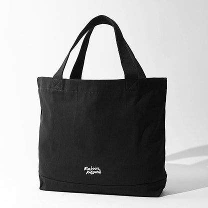 MAISON KITSUNE メンズ レディース トートバッグ DOUBLE FOX HEAD TOTE OW511CF WW0096 ANTHRACITE P190
