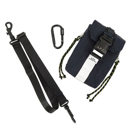 A.P.C. メンズ レディース ショルダーバッグ CROSSBODY POUCH TREK PAAFH H61733 DARK NAVY ダークネイビー IAK