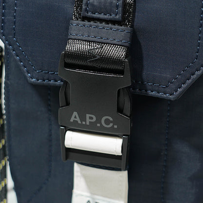 A.P.C. メンズ レディース ショルダーバッグ CROSSBODY POUCH TREK PAAFH H61733 DARK NAVY ダークネイビー IAK