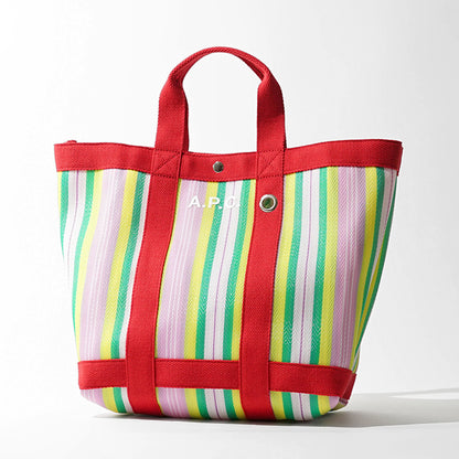 A.P.C. レディース トートバッグ CABAS MYRTILLE PEAAE F67067 ROSE MULTICOLORE マルチ FLS