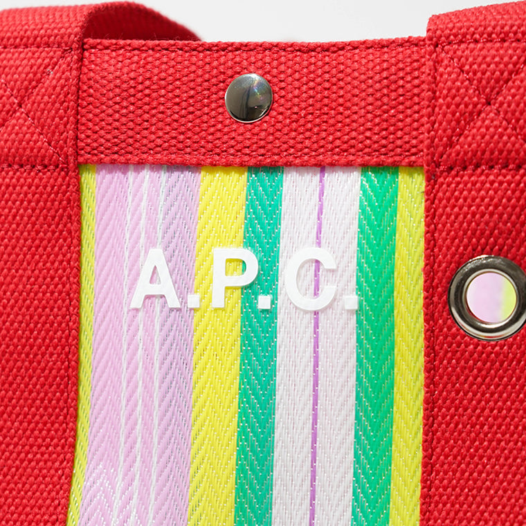 A.P.C. レディース トートバッグ CABAS MYRTILLE PEAAE F67067 ROSE MULTICOLORE マルチ FLS