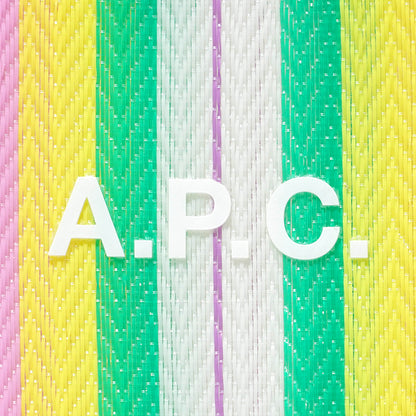 A.P.C. レディース トートバッグ CABAS CITRON PEAAE M67071 ROSE MULTICOLORE マルチ FLS