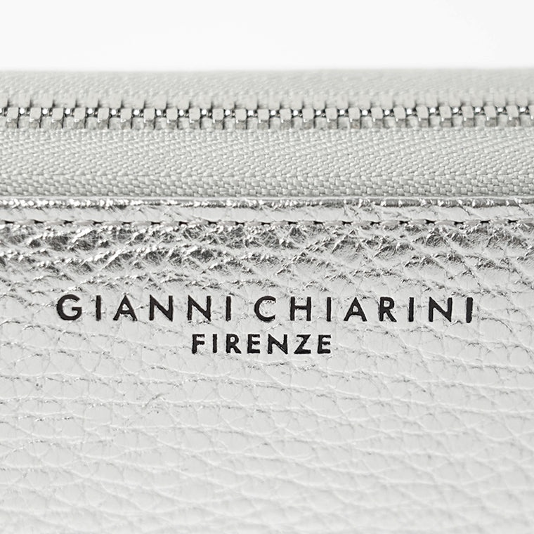 GIANNI CHIARINI レディース 長財布 PF5042 GRN LM SILVER シルバー 0406