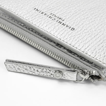 GIANNI CHIARINI レディース 2つ折り財布 PF6003 GRN LM SILVER シルバー 0406