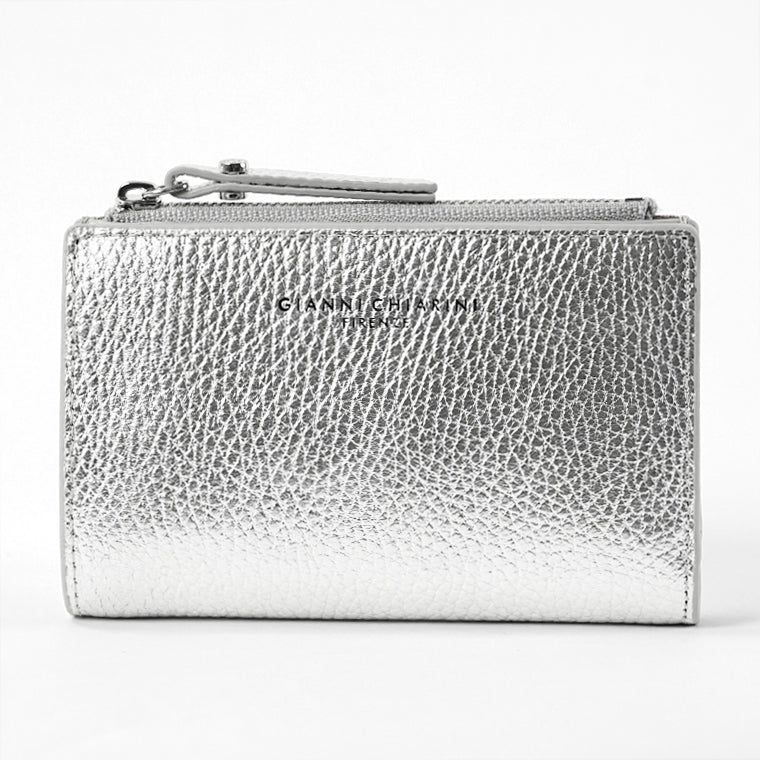 GIANNI CHIARINI レディース 2つ折り財布 PF6003 GRN LM SILVER シルバー 0406
