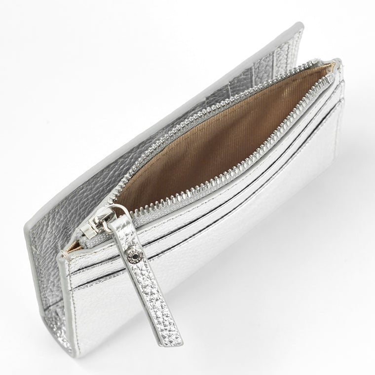 GIANNI CHIARINI レディース 2つ折り財布 PF6003 GRN LM SILVER シルバー 0406
