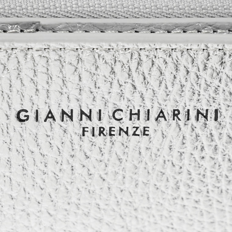 GIANNI CHIARINI レディース 2つ折り財布 PF6003 GRN LM SILVER シルバー 0406
