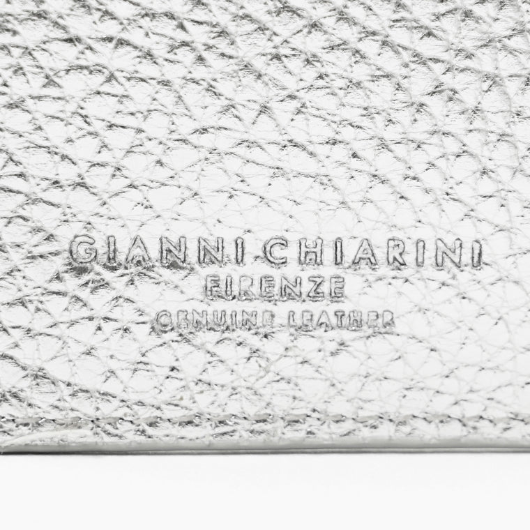 GIANNI CHIARINI レディース 2つ折り財布 PF6003 GRN LM SILVER シルバー 0406