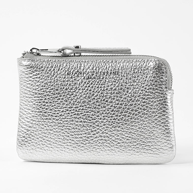 GIANNI CHIARINI レディース コイン＆カードケース PF8179B GRN LM SILVER シルバー 0406