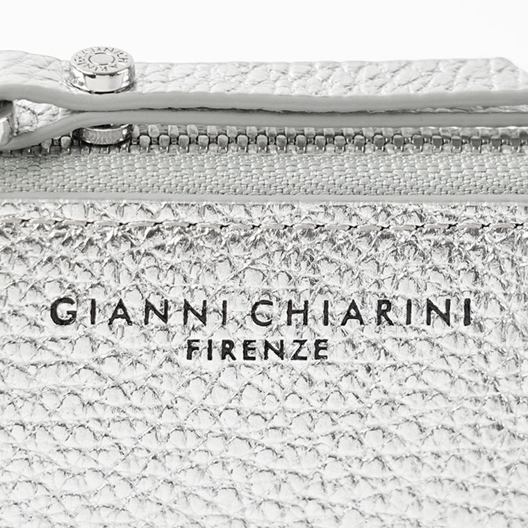 GIANNI CHIARINI レディース コイン＆カードケース PF8179B GRN LM SILVER シルバー 0406