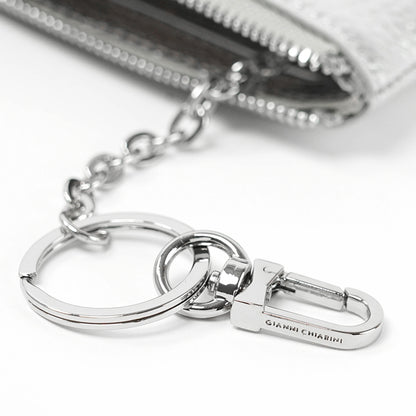 GIANNI CHIARINI レディース コイン＆カードケース PF8179B GRN LM SILVER シルバー 0406
