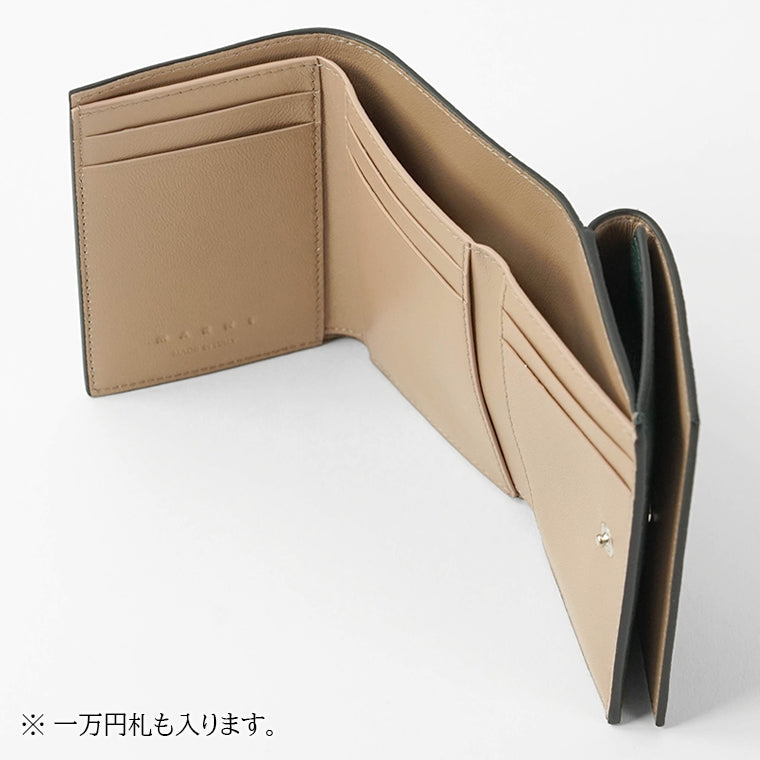 MARNI メンズ 3つ折り財布 PFMI0097U0 P6533 ダークぺトロール 00V93