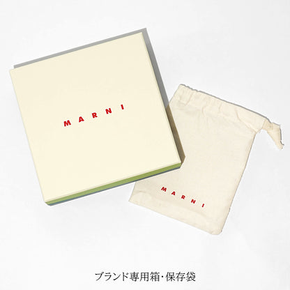 MARNI メンズ 3つ折り財布 PFMI0097U0 P6533 ブラック ブルー 01N99