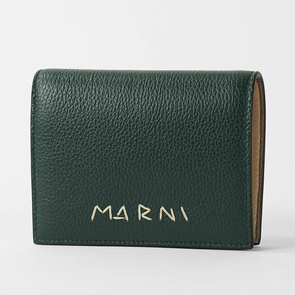 MARNI メンズ 2つ折り財布 PFMI0098U0 P6533 ダークぺトロール 00V93