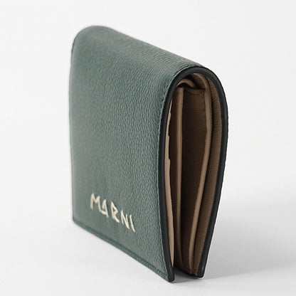 MARNI メンズ 2つ折り財布 PFMI0098U0 P6533 ダークぺトロール 00V93