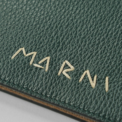 MARNI メンズ 2つ折り財布 PFMI0098U0 P6533 ダークぺトロール 00V93