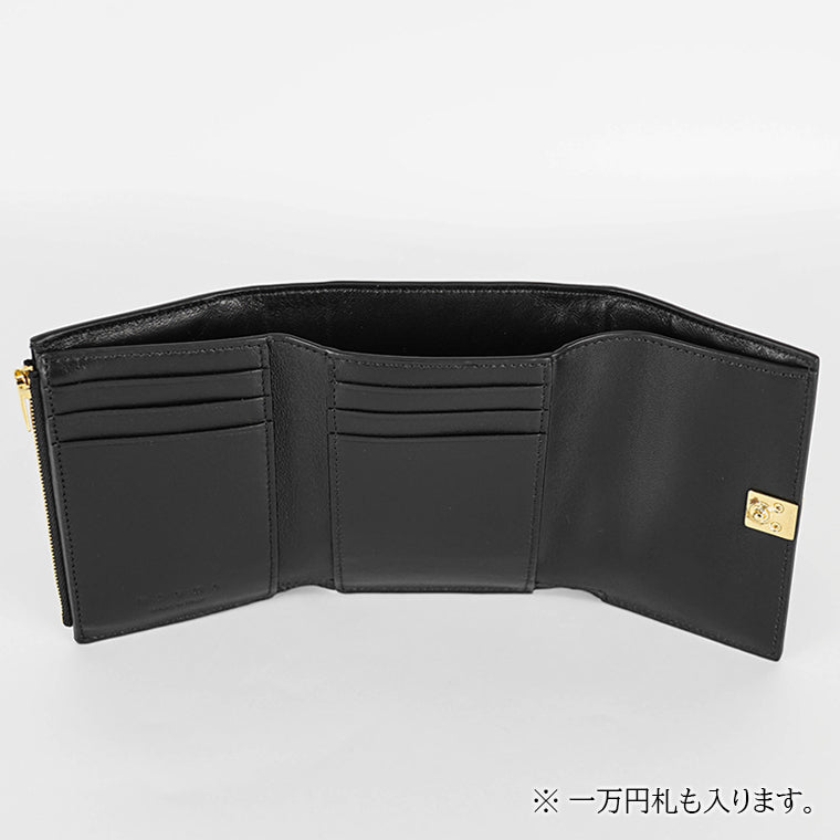 MARNI レディース 3つ折り財布 PFMO0104U1 P5298 BLACK ブラック 00N99