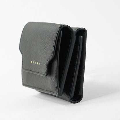 MARNI レディース 3つ折り財布 PFMO0124U0 LV520 ブラック Z360N