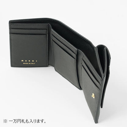 MARNI レディース 3つ折り財布 PFMO0124U0 LV520 ブラック Z360N