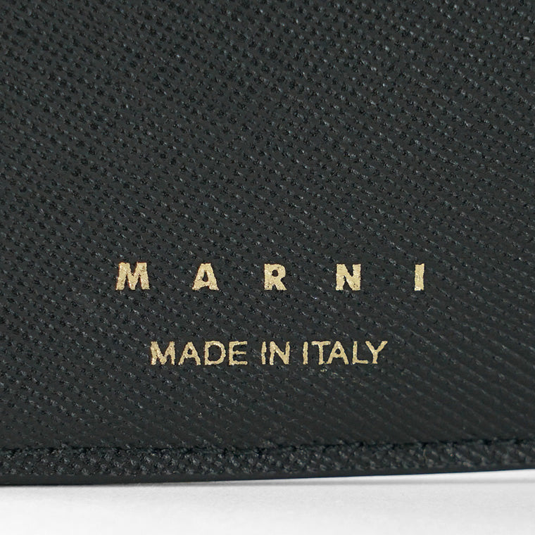 MARNI レディース 3つ折り財布 PFMO0124U0 LV520 ブラック Z360N