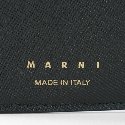 MARNI レディース 3つ折り財布 PFMO0124U0 LV520 ブラック Z360N