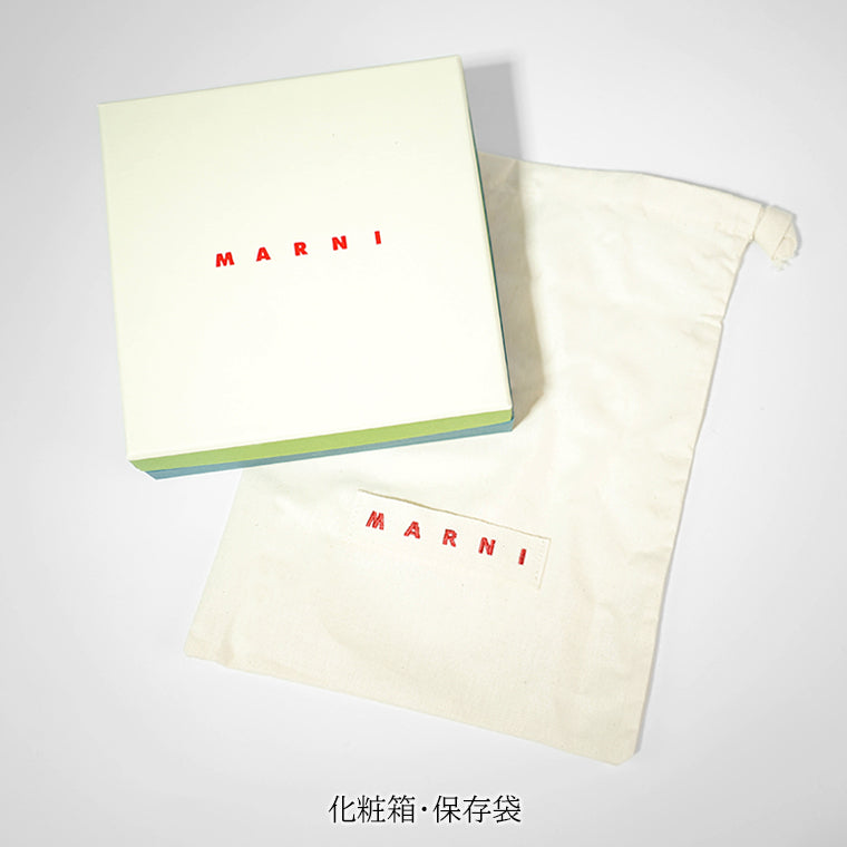 MARNI レディース 3つ折り財布 PFMO0124U0 LV520 ブラック Z360N