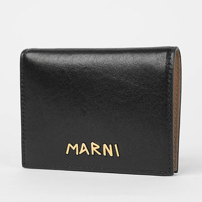 MARNI レディース 2つ折り財布 PFMOQ14Q16 P8914 ブラック 00N99