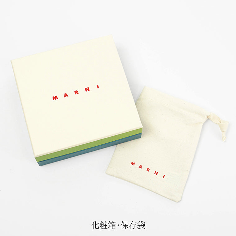 MARNI レディース 2つ折り財布 PFMOQ14Q16 P8914 ブラック 00N99