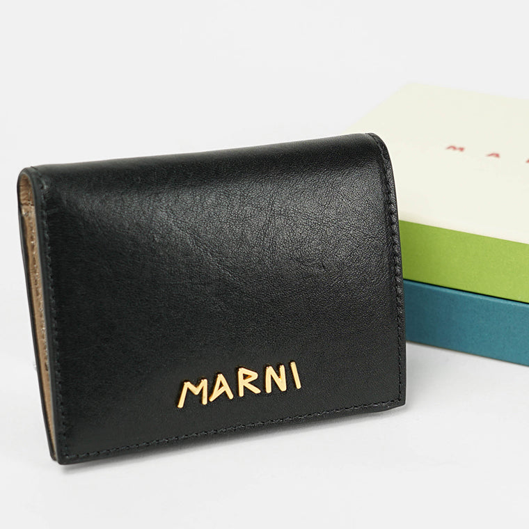 マルニ MARNI レディース 2つ折り財布 ブラック – WORLDCLUB1989